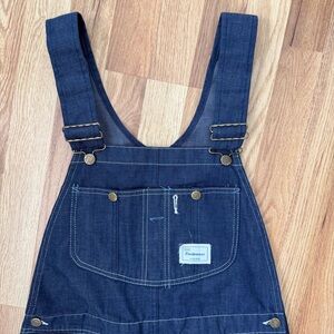 Vintage Sears Tradewear Union Made Dark Wash Denim Overalls